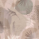 Panoramique Abstract Leaf Mural - Noir / or - Art for the home
