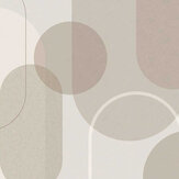 Panoramique Arched Geo Mural - Gris feutré - Art for the home
