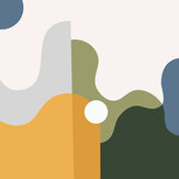 Panoramique The Wave Mural - Jaune - Art for the home