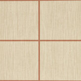 Wood Blocks Wallpaper - Oak / Terracotta Gloss - by Harlequin. Click for more details and a description.