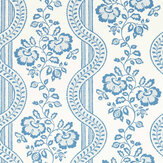 Aubrey Wallpaper - Pottery Blue - by Sanderson