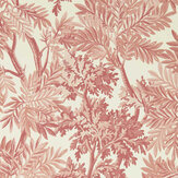 Tapestry Trees Wallpaper - Berry / Pink Clay - by Sanderson. Click for more details and a description.
