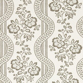 Aubrey Wallpaper - Raw Chocolate  - by Sanderson