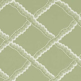 Rye Wallpaper - Shed Green - by Sanderson