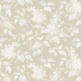 Syren Wallpaper - Beige - by Boråstapeter