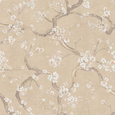 Spanish Cherry Wallpaper - Beige - by Metropolitan Stories