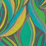 Hawaii Wave Wallpaper - Blue / Green - by Metropolitan Stories