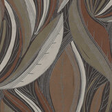 Hawaii Wave Wallpaper - Brown - by Metropolitan Stories