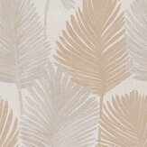 Madeira Leaves Wallpaper - Beige - by Metropolitan Stories
