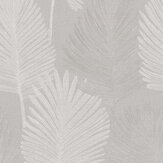 Madeira Leaves Wallpaper - Silver Grey - by Metropolitan Stories