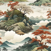 Misty Mountain Mural - Natural - by Metropolitan Stories