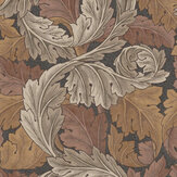 Acanthus Wallpaper - Burnt Orange - by William Morris at Home