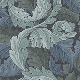 Acanthus Wallpaper - Blue - by William Morris at Home
