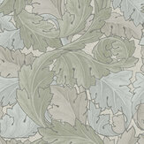 Acanthus Wallpaper - Sage & Duck Egg - by William Morris at Home