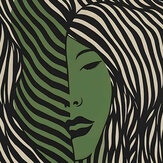 Mystic Portrait Mural - Black / White - by Metropolitan Stories