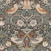 Strawberry Thief Wallpaper - Charcoal - by William Morris at Home