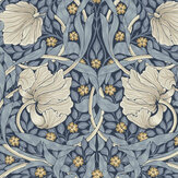 Pimpernel Wallpaper - Blue - by William Morris at Home