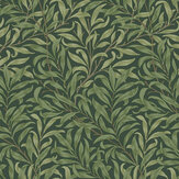Willow Bough Wallpaper - Deep Green - by William Morris at Home