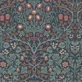 Blackthorn Wallpaper - Navy - by William Morris at Home