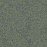 Marigold Wallpaper - Green - by William Morris at Home