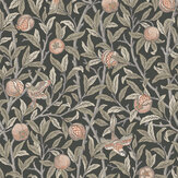 Bird & Pomegranate Wallpaper - Charcoal - by William Morris at Home