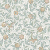 Bird & Pomegranate Wallpaper - Duck Egg - by William Morris at Home