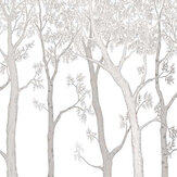 Panoramique Trees Mural - Neutre - Grandeco