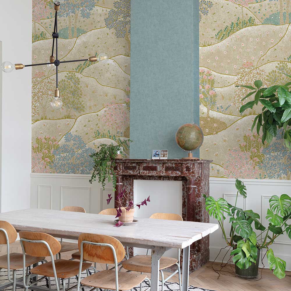 Whimsy Scene Mural by Grandeco - Taupe - Mural : Wallpaper Direct