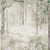 Panoramique Fairytale Mural - Vert - Grandeco