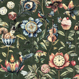 Elysium Wallpaper - Emerald Green - by Albany. Click for more details and a description.