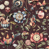 Elysium Wallpaper - Mulberry - by Albany