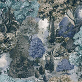 Pinecrest Wallpaper - Teal / Green - by Albany