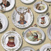 Tales of the Manor Wallpaper - Ochre - by Albany