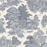 Blenheim Wallpaper - Blue - by Albany