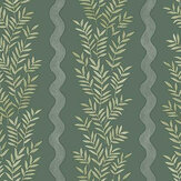 Pipkin Stripe Wallpaper - Emerald Green - by Albany. Click for more details and a description.
