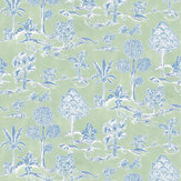 Papier peint Karuna - Pomme / denim - Osborne & Little