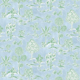 Papier peint Karuna - Ciel / feuille - Osborne & Little