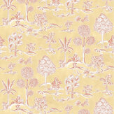 Papier peint Karuna - Pissenlit / terracotta - Osborne & Little