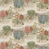 Papier peint Monteverde - Olive / terracotta - Osborne & Little