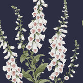 Papier peint Foxglove  - Bleu nuit - Graham & Brown