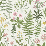 Papier peint Oshibana  - Rose et vert - Graham & Brown