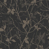 Belle Wallpaper - Charcoal / Gold - by Boutique. Click for more details and a description.