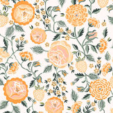 Strawberry Garden Wallpaper - Yellow - by Cath Kidston 