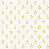 Little Oak Wallpaper - Yellow - by Boråstapeter