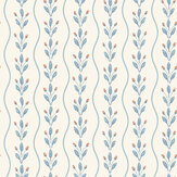 Flower Buds Wallpaper - Blue - by Boråstapeter. Click for more details and a description.
