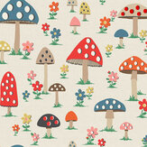 Mushroom Wallpaper - Multi coloured - by Cath Kidston 