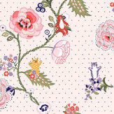 Catnip Wallpaper - Pink - by Cath Kidston 