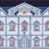 Doll House Mural - Navy - by Cath Kidston 