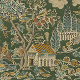 Home Park Wallpaper - Royal Green - by G P & J Baker