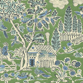 Home Park Wallpaper - Emerald - by G P & J Baker